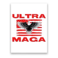 Ultra MAGA Conservative US Flag Poster