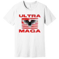 Ultra MAGA Conservative US Flag Premium T-Shirt