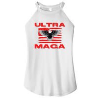 Ultra MAGA Conservative US Flag Women's Perfect Tri Rocker Tank