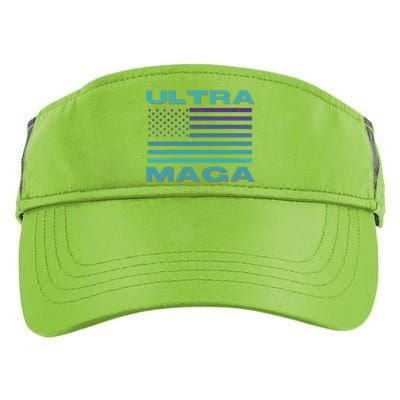 Ultra MAGA Conservative US Flag Adult Drive Performance Visor