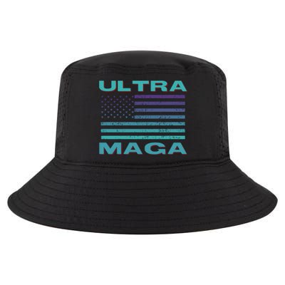 Ultra MAGA Conservative US Flag Cool Comfort Performance Bucket Hat