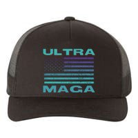 Ultra MAGA Conservative US Flag Yupoong Adult 5-Panel Trucker Hat