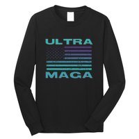 Ultra MAGA Conservative US Flag Long Sleeve Shirt