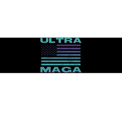 Ultra MAGA Conservative US Flag Bumper Sticker