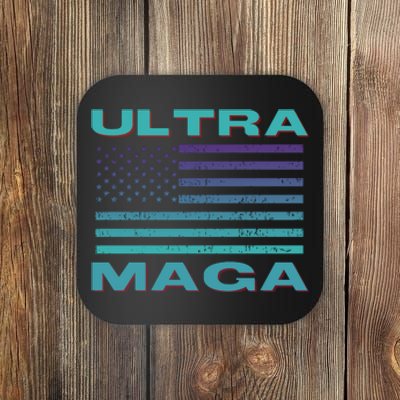 Ultra MAGA Conservative US Flag Coaster