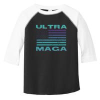 Ultra MAGA Conservative US Flag Toddler Fine Jersey T-Shirt