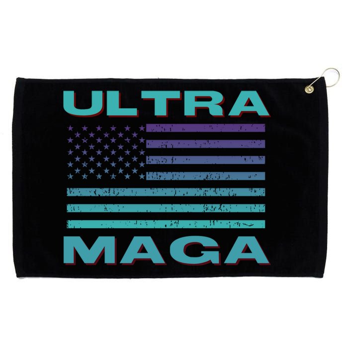 Ultra MAGA Conservative US Flag Grommeted Golf Towel