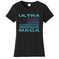 Ultra MAGA Conservative US Flag Women's T-Shirt