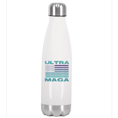 Ultra MAGA Conservative US Flag Stainless Steel Insulated Water Bottle