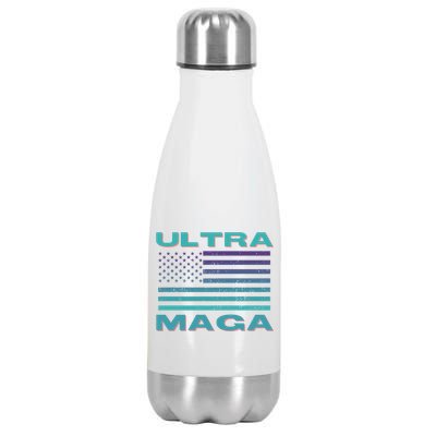 Ultra MAGA Conservative US Flag Stainless Steel Insulated Water Bottle