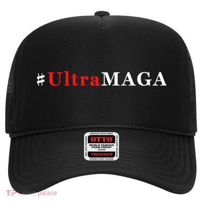 Ultra MAGA Conservative Anti Biden Republican High Crown Mesh Back Trucker Hat