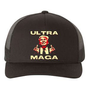 Ultra MAGA Funny Conservative Donald Trump Yupoong Adult 5-Panel Trucker Hat