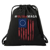 Ultra MAGA Conservative Anti Biden Republican Drawstring Bag