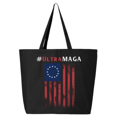 Ultra MAGA Conservative Anti Biden Republican 25L Jumbo Tote