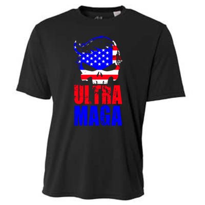 Ultra MAGA Funny Conservative Anti Biden Cooling Performance Crew T-Shirt