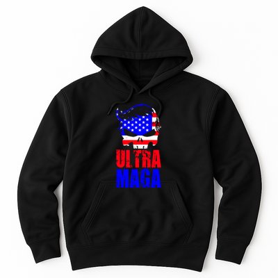 Ultra MAGA Funny Conservative Anti Biden Hoodie