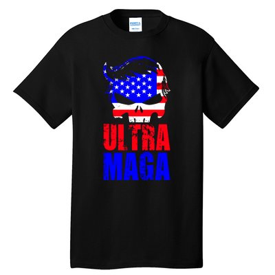 Ultra MAGA Funny Conservative Anti Biden Tall T-Shirt