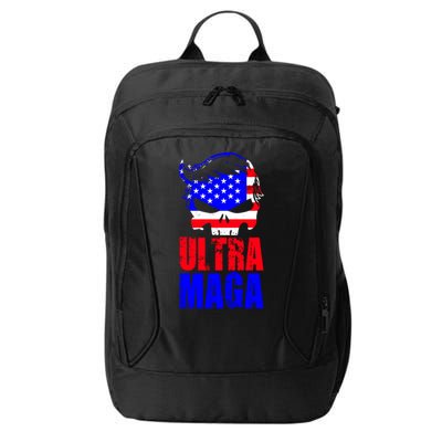 Ultra MAGA Funny Conservative Anti Biden City Backpack