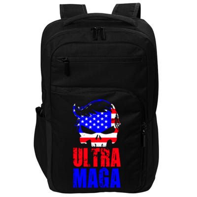 Ultra MAGA Funny Conservative Anti Biden Impact Tech Backpack