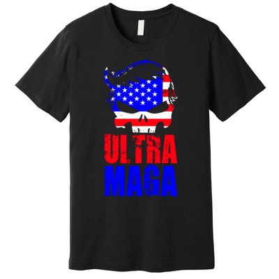 Ultra MAGA Funny Conservative Anti Biden Premium T-Shirt