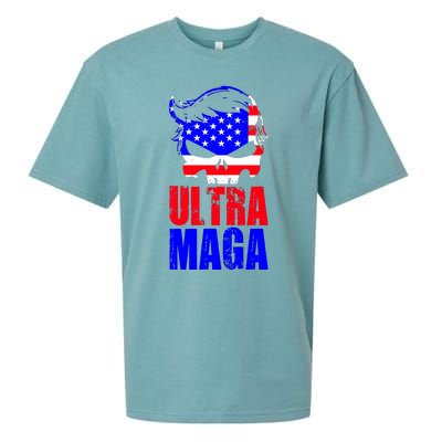 Ultra MAGA Funny Conservative Anti Biden Sueded Cloud Jersey T-Shirt