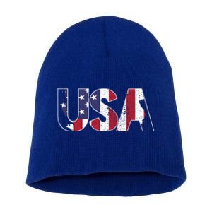 Usa Meaningful Gift Short Acrylic Beanie