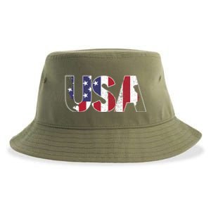 Usa Meaningful Gift Sustainable Bucket Hat