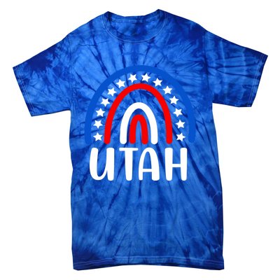 Utah Meaningful Gift I Love Utah Usa Gift Tie-Dye T-Shirt