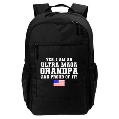 Ultra MAGA Grandpa And Proud Of It USA Pride Fathers Day 2022 Backpack