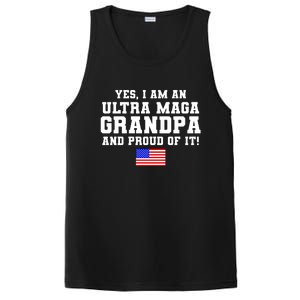 Ultra MAGA Grandpa And Proud Of It USA Pride Fathers Day 2022 PosiCharge Competitor Tank