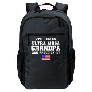 Ultra MAGA Grandpa And Proud Of It USA Pride Fathers Day 2022 Daily Commute Backpack