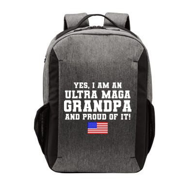 Ultra MAGA Grandpa And Proud Of It USA Pride Fathers Day 2022 Vector Backpack