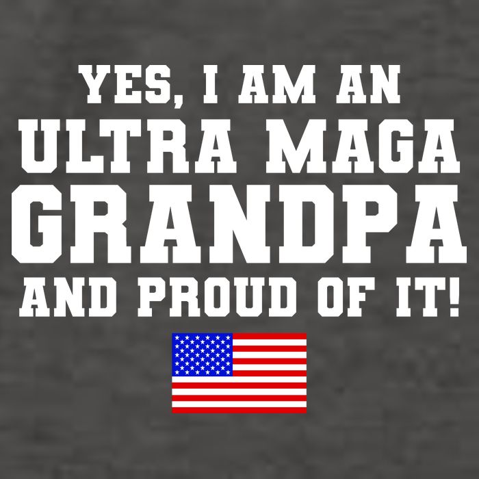 Ultra MAGA Grandpa And Proud Of It USA Pride Fathers Day 2022 Vector Backpack