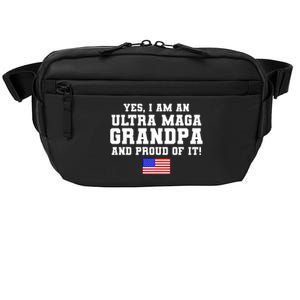 Ultra MAGA Grandpa And Proud Of It USA Pride Fathers Day 2022 Crossbody Pack