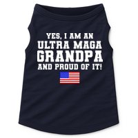 Ultra MAGA Grandpa And Proud Of It USA Pride Fathers Day 2022 Doggie Tank