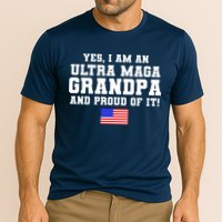Ultra MAGA Grandpa And Proud Of It USA Pride Fathers Day 2022 Cooling Performance Crew T-Shirt