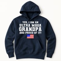 Ultra MAGA Grandpa And Proud Of It USA Pride Fathers Day 2022 Hoodie