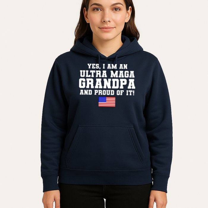 Ultra MAGA Grandpa And Proud Of It USA Pride Fathers Day 2022 Hoodie