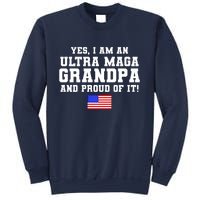 Ultra MAGA Grandpa And Proud Of It USA Pride Fathers Day 2022 Sweatshirt