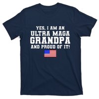 Ultra MAGA Grandpa And Proud Of It USA Pride Fathers Day 2022 T-Shirt