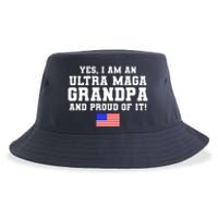 Ultra MAGA Grandpa And Proud Of It USA Pride Fathers Day 2022 Sustainable Bucket Hat