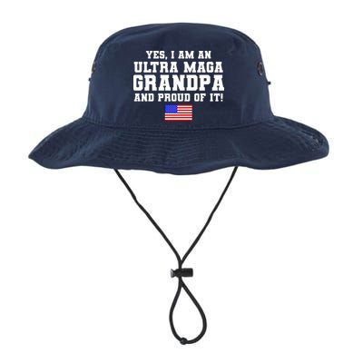 Ultra MAGA Grandpa And Proud Of It USA Pride Fathers Day 2022 Bucket Hat