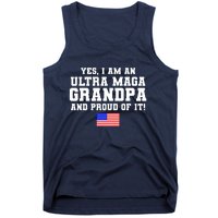 Ultra MAGA Grandpa And Proud Of It USA Pride Fathers Day 2022 Tank Top