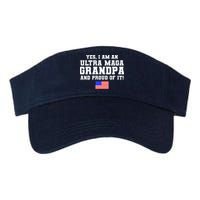 Ultra MAGA Grandpa And Proud Of It USA Pride Fathers Day 2022 Visor
