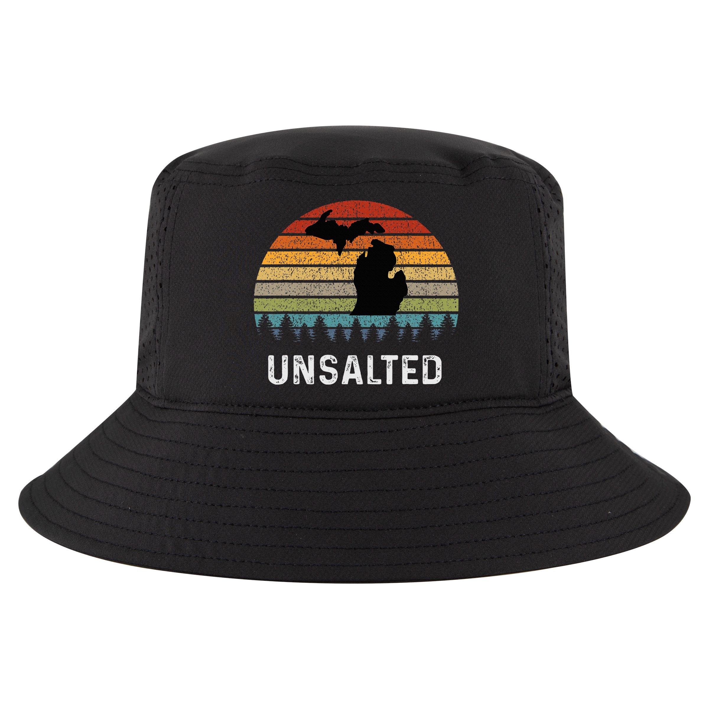 Unsalted Michigan Great Lakes Mi Retro Cool Comfort Performance Bucket Hat