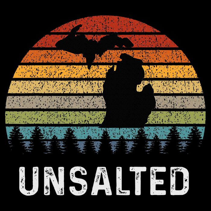 Unsalted Michigan Great Lakes Mi Retro Cooling Performance Crew T-Shirt
