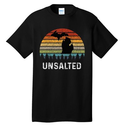 Unsalted Michigan Great Lakes Mi Retro Tall T-Shirt