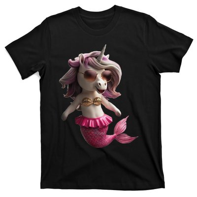 Unicorn Mermaid Gift Idea Fashion T-Shirt