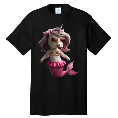 Unicorn Mermaid Gift Idea Fashion Tall T-Shirt