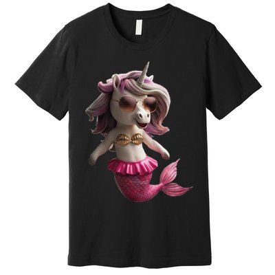 Unicorn Mermaid Gift Idea Fashion Premium T-Shirt